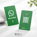 Tarjeta NFC WhatsApp  5x9 cm | Verde con QR