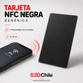 Tarjeta NFC Negra Genérica 5x9 cm | Programada con tu Enlace
