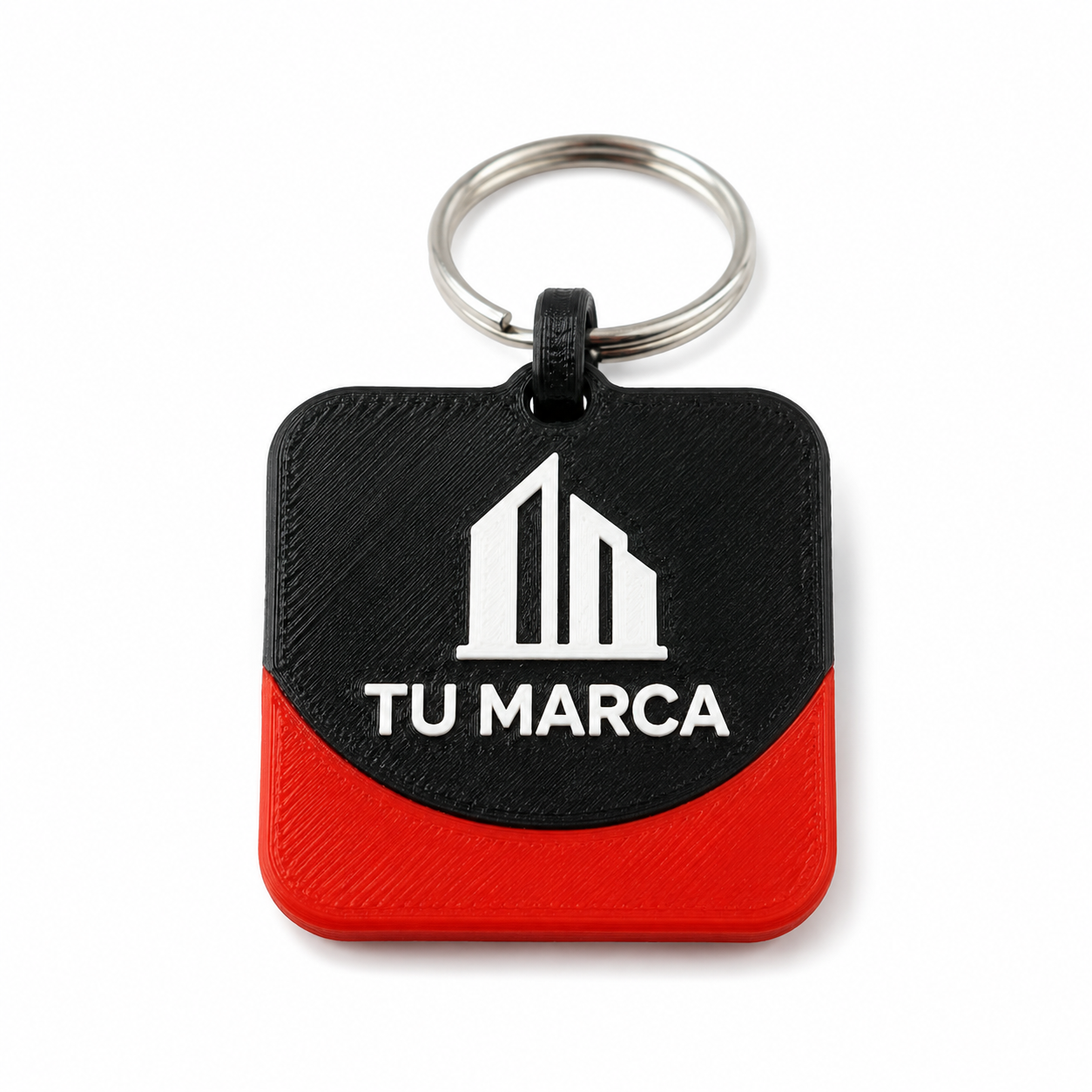 Llavero NFC Corporativo Personalizado en 2 Colores 5 × 5 cm