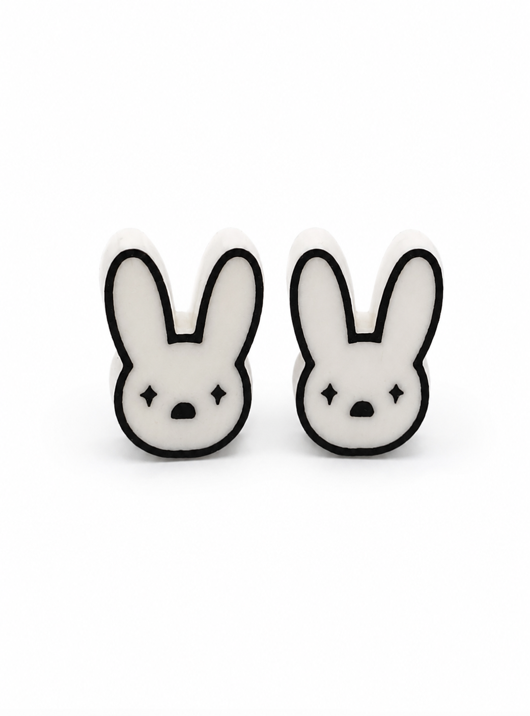 Pack 2 Charms para Cordones de Poleron modelo Conejo Kawaii Impresion 3D PLA S3DChile