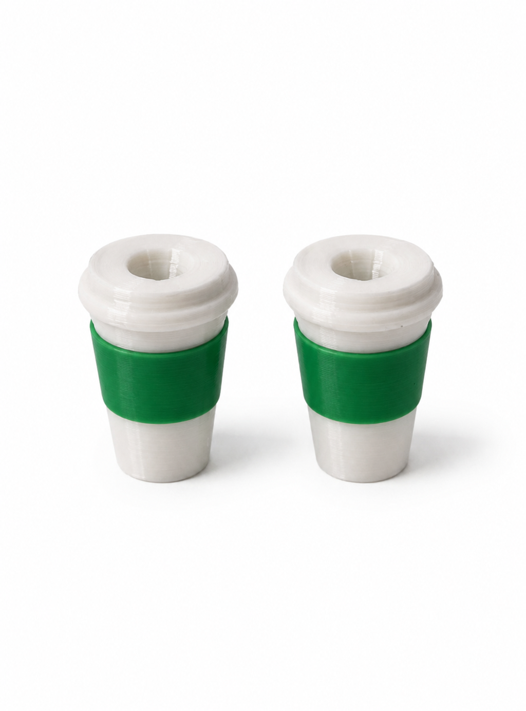 Pack 2 Charms para Cordones de Polerón Diseño Vaso de Café Impresión 3D PLA S3DChile