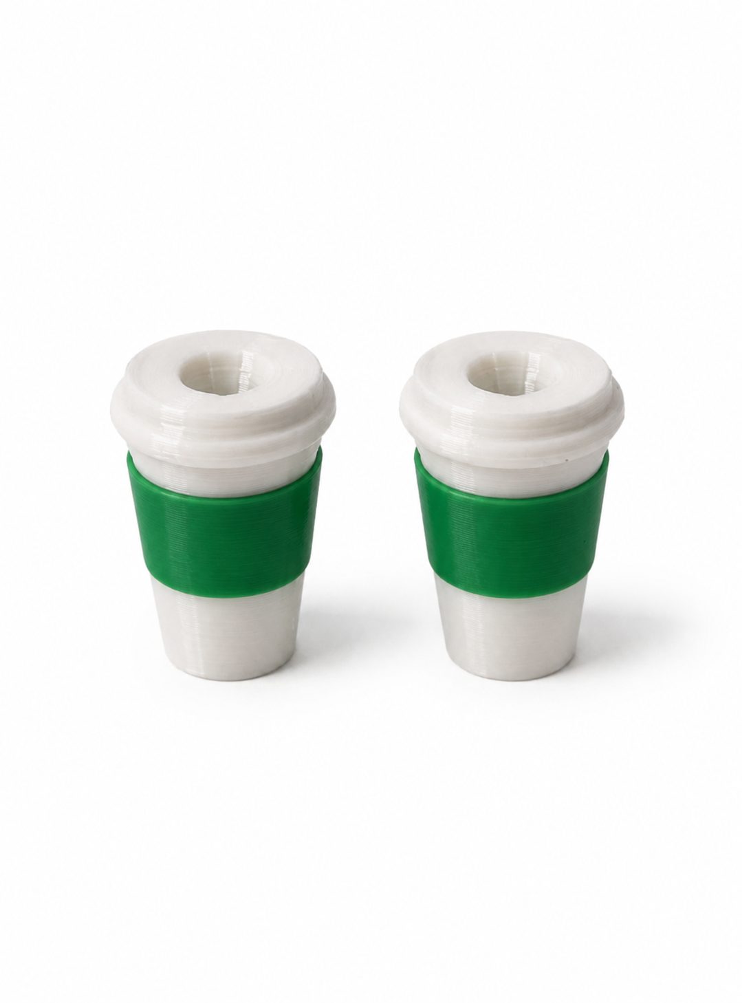 Pack 2 Charms para Cordones de Polerón Diseño Vaso de Café Impresión 3D PLA S3DChile