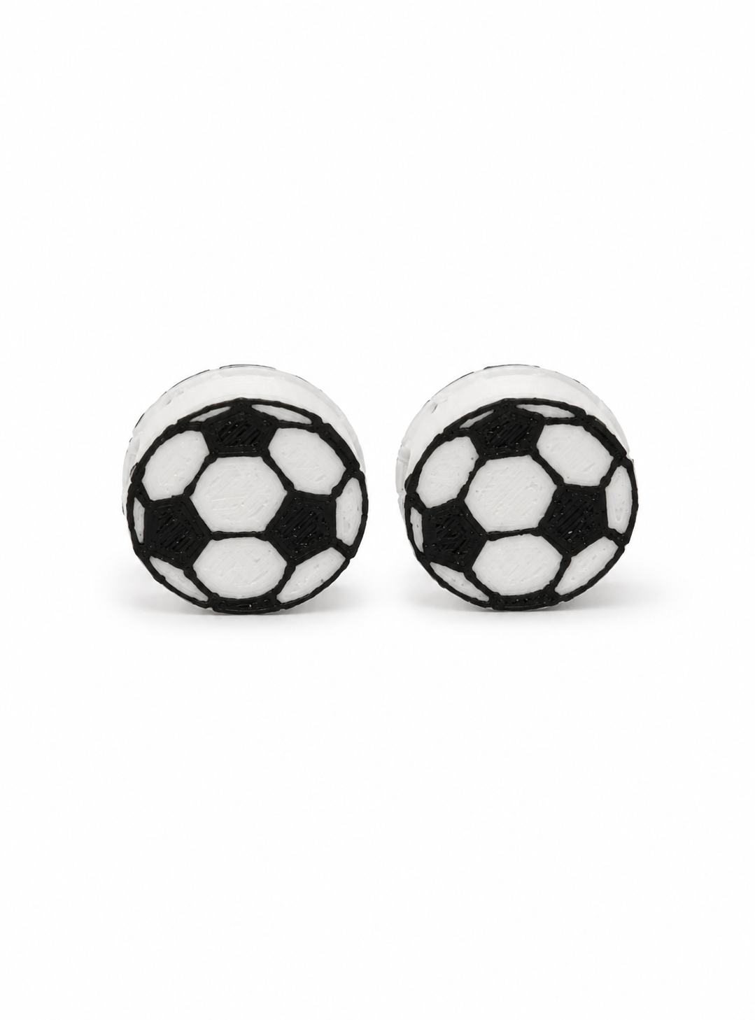 Pack 2 Charms para Cordones de Polerón Diseño Balón de Fútbol Impresión 3D PLA S3DChile