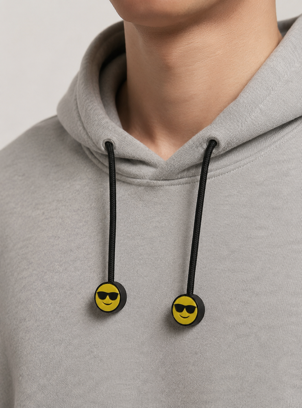 Pack 2 Charms para Cordones de Polerón Diseño Emoji con Lentes Impresión 3D PLA S3DChile