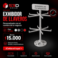 Exhibidor de llaveros y joyas personalizado en 3D