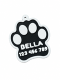 Placa de Identificación personalizada con  nombre y NFC para Mascotas colores azul, rosa, naranjo, rojo