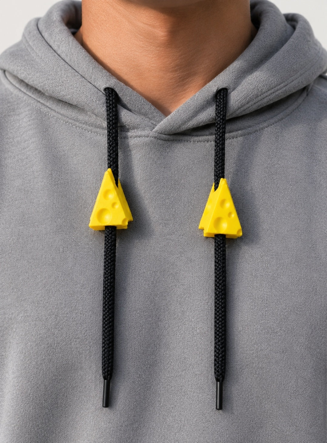 Pack 2 Charms para Cordones de Polerón Diseño Queso Impresión 3D PLA S3DChile