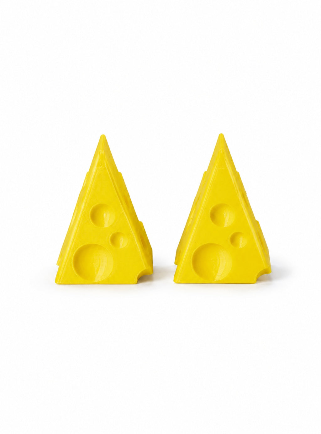 Pack 2 Charms para Cordones de Polerón Diseño Queso Impresión 3D PLA S3DChile